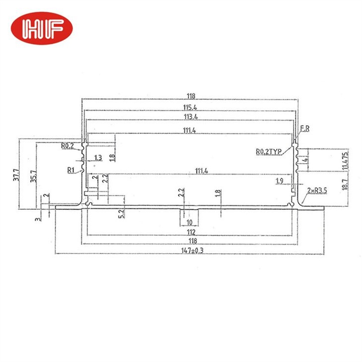 PCB Extrusion Box Aluminum Enclosure Case